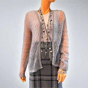 RENA ROWAN Mohair Crochet Cardigan